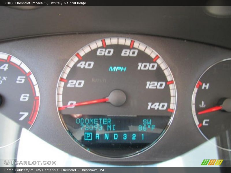 White / Neutral Beige 2007 Chevrolet Impala SS