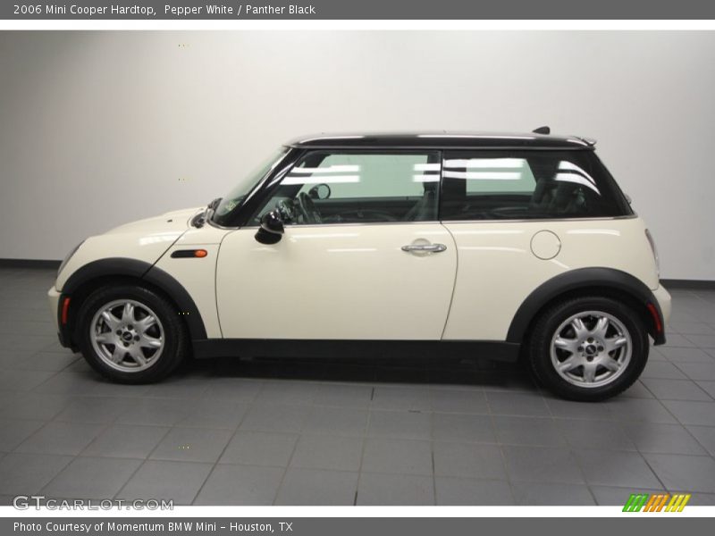 Pepper White / Panther Black 2006 Mini Cooper Hardtop
