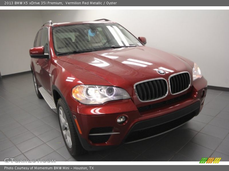 Vermilion Red Metallic / Oyster 2013 BMW X5 xDrive 35i Premium