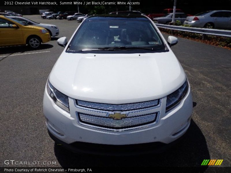 Summit White / Jet Black/Ceramic White Accents 2012 Chevrolet Volt Hatchback