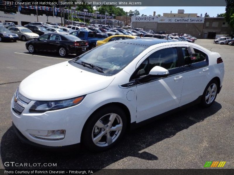 Summit White / Jet Black/Ceramic White Accents 2012 Chevrolet Volt Hatchback