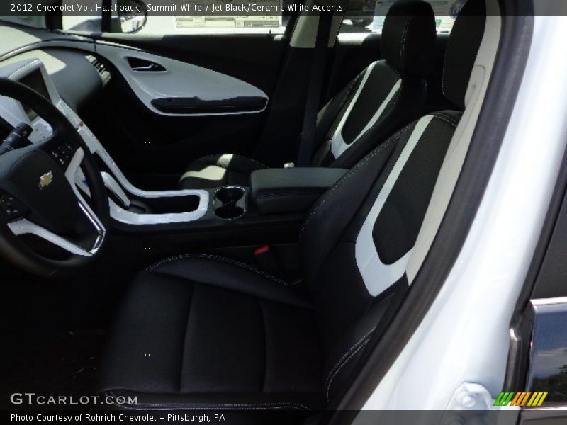  2012 Volt Hatchback Jet Black/Ceramic White Accents Interior
