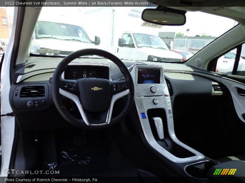 Summit White / Jet Black/Ceramic White Accents 2012 Chevrolet Volt Hatchback