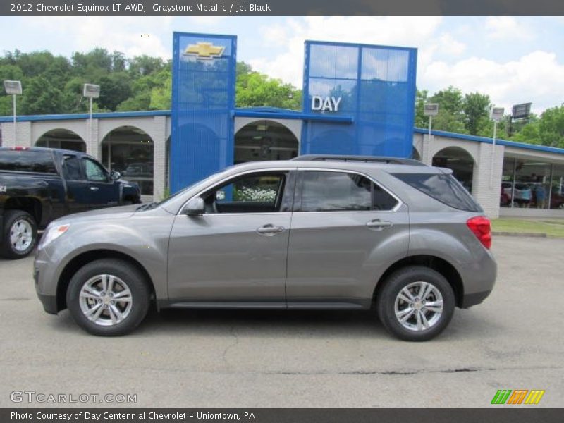 Graystone Metallic / Jet Black 2012 Chevrolet Equinox LT AWD