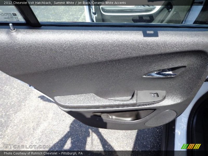 Summit White / Jet Black/Ceramic White Accents 2012 Chevrolet Volt Hatchback