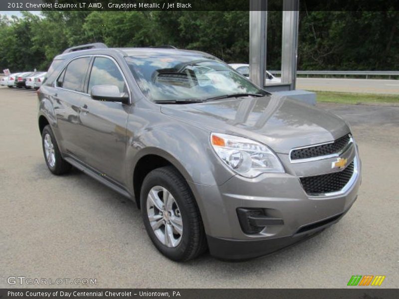 Graystone Metallic / Jet Black 2012 Chevrolet Equinox LT AWD
