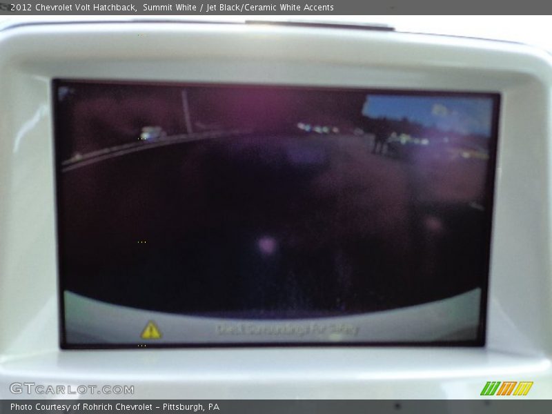 Summit White / Jet Black/Ceramic White Accents 2012 Chevrolet Volt Hatchback