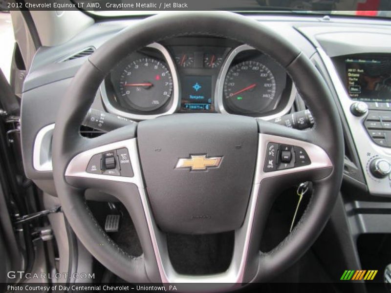 Graystone Metallic / Jet Black 2012 Chevrolet Equinox LT AWD