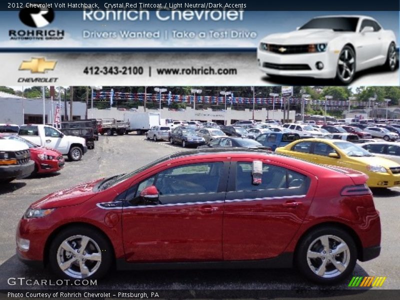 Crystal Red Tintcoat / Light Neutral/Dark Accents 2012 Chevrolet Volt Hatchback