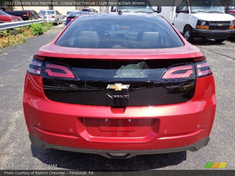 Crystal Red Tintcoat / Light Neutral/Dark Accents 2012 Chevrolet Volt Hatchback