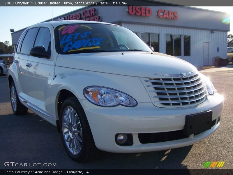 Stone White / Pastel Slate Gray 2008 Chrysler PT Cruiser Limited Turbo
