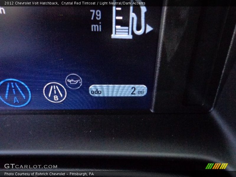Crystal Red Tintcoat / Light Neutral/Dark Accents 2012 Chevrolet Volt Hatchback