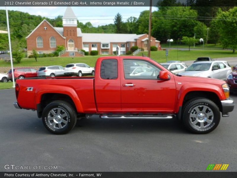  2012 Colorado LT Extended Cab 4x4 Inferno Orange Metallic