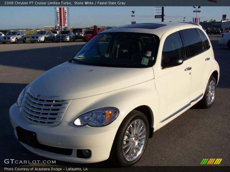 Stone White / Pastel Slate Gray 2008 Chrysler PT Cruiser Limited Turbo