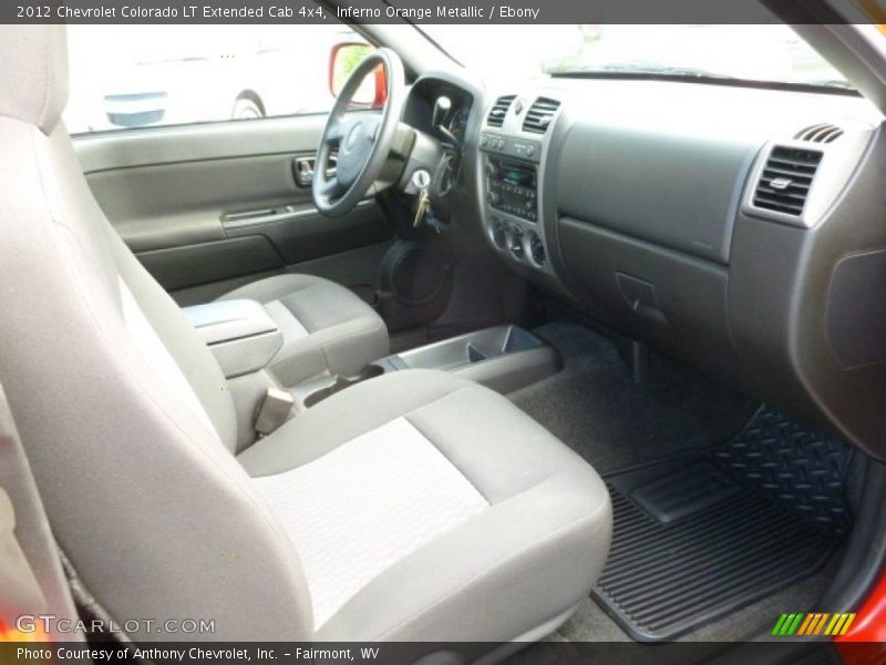 Inferno Orange Metallic / Ebony 2012 Chevrolet Colorado LT Extended Cab 4x4