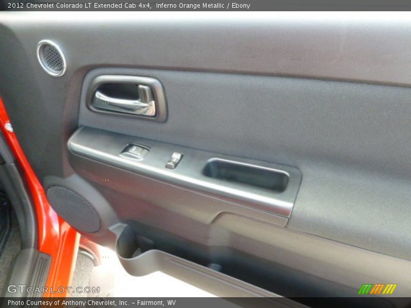 Inferno Orange Metallic / Ebony 2012 Chevrolet Colorado LT Extended Cab 4x4