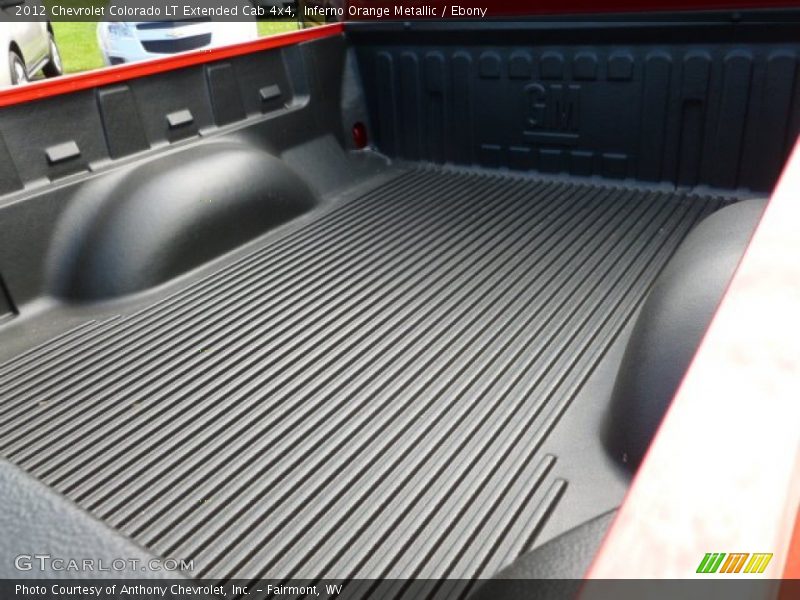 Inferno Orange Metallic / Ebony 2012 Chevrolet Colorado LT Extended Cab 4x4