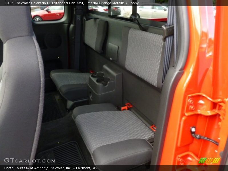 Inferno Orange Metallic / Ebony 2012 Chevrolet Colorado LT Extended Cab 4x4