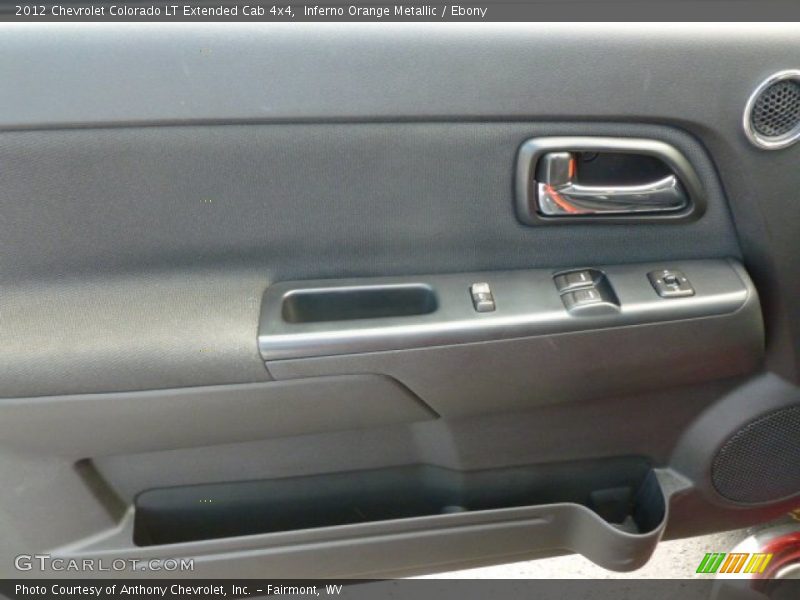 Inferno Orange Metallic / Ebony 2012 Chevrolet Colorado LT Extended Cab 4x4