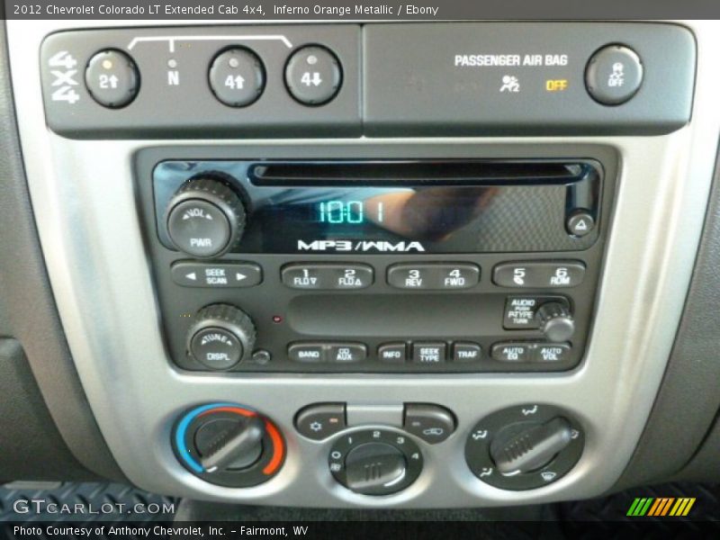 Controls of 2012 Colorado LT Extended Cab 4x4