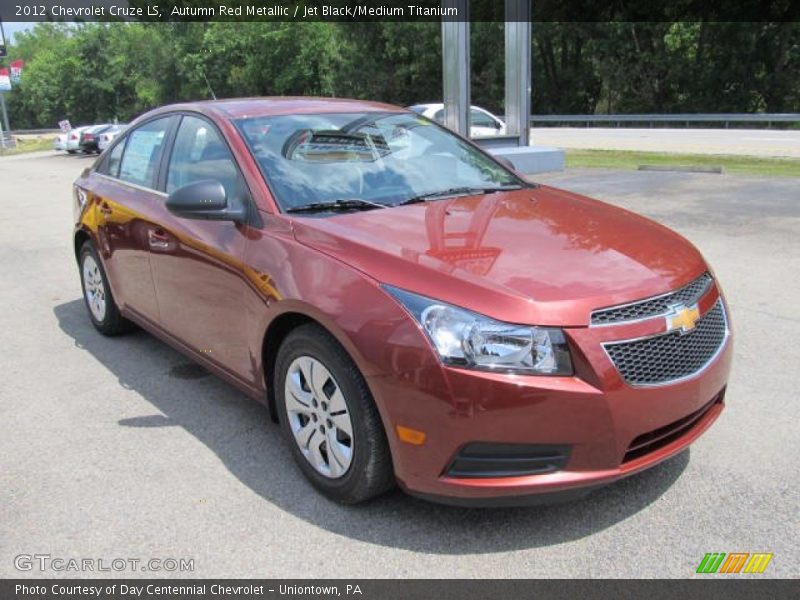 Autumn Red Metallic / Jet Black/Medium Titanium 2012 Chevrolet Cruze LS