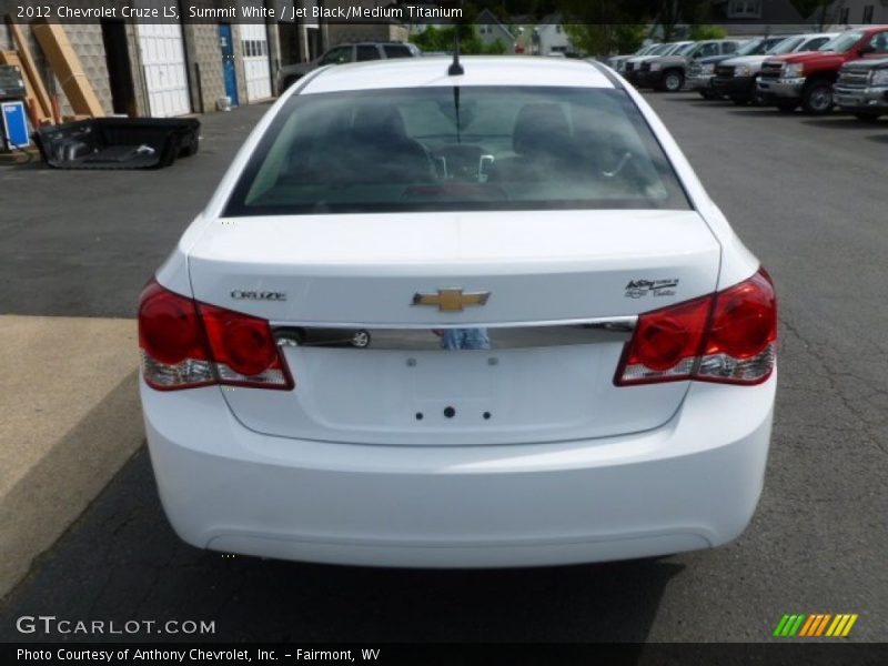 Summit White / Jet Black/Medium Titanium 2012 Chevrolet Cruze LS