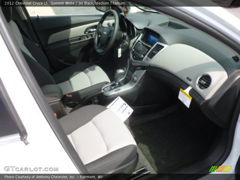 Summit White / Jet Black/Medium Titanium 2012 Chevrolet Cruze LS