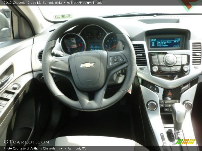 Summit White / Jet Black/Medium Titanium 2012 Chevrolet Cruze LS
