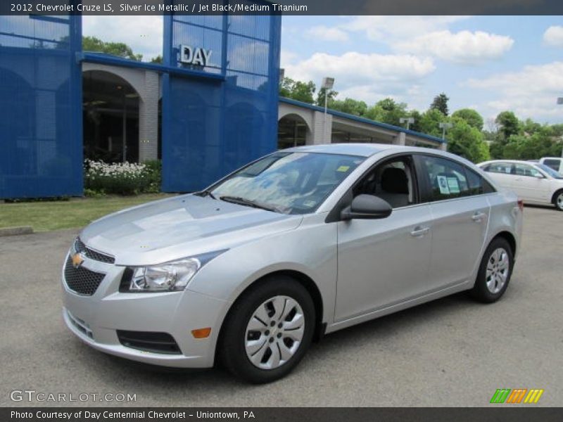 Silver Ice Metallic / Jet Black/Medium Titanium 2012 Chevrolet Cruze LS