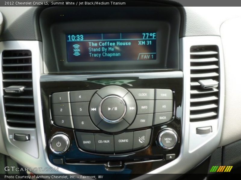 Summit White / Jet Black/Medium Titanium 2012 Chevrolet Cruze LS