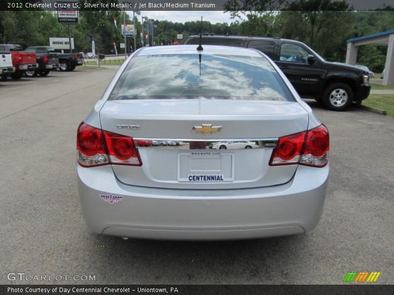 Silver Ice Metallic / Jet Black/Medium Titanium 2012 Chevrolet Cruze LS