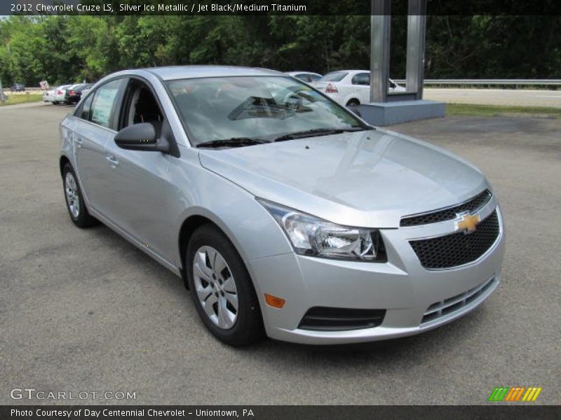 Silver Ice Metallic / Jet Black/Medium Titanium 2012 Chevrolet Cruze LS