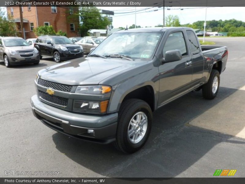 Dark Gray Metallic / Ebony 2012 Chevrolet Colorado LT Extended Cab 4x4