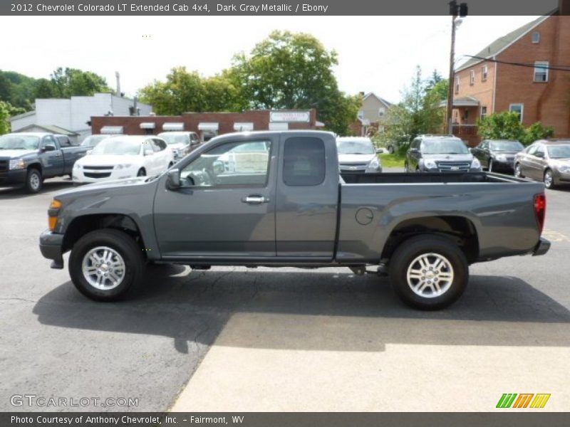 Dark Gray Metallic / Ebony 2012 Chevrolet Colorado LT Extended Cab 4x4