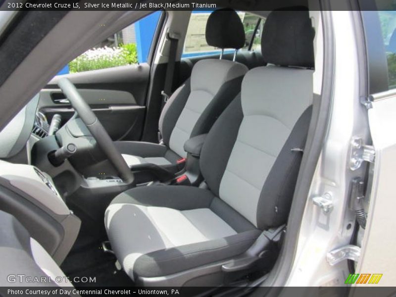 Silver Ice Metallic / Jet Black/Medium Titanium 2012 Chevrolet Cruze LS