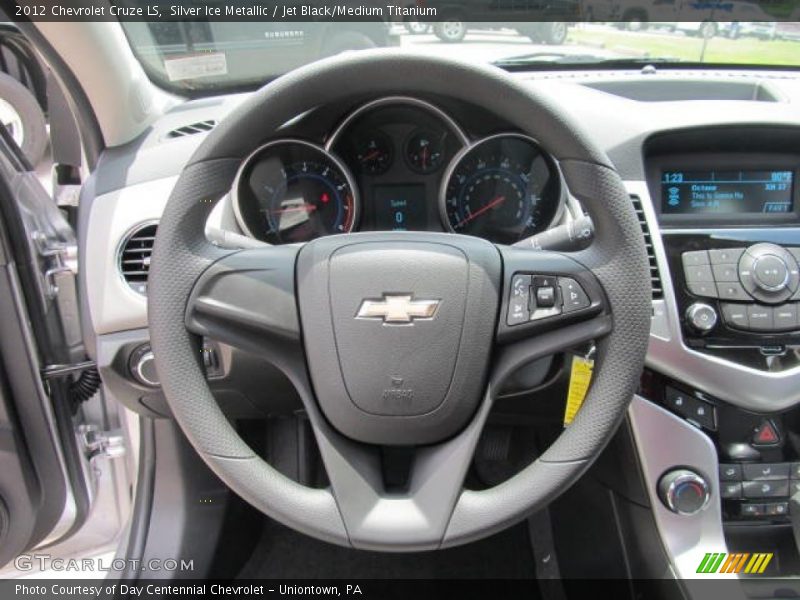 Silver Ice Metallic / Jet Black/Medium Titanium 2012 Chevrolet Cruze LS