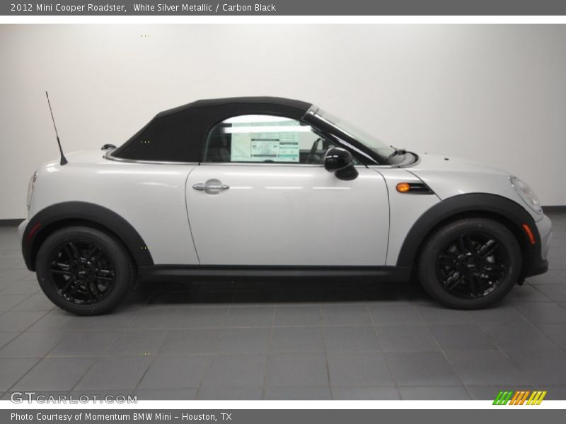  2012 Cooper Roadster White Silver Metallic