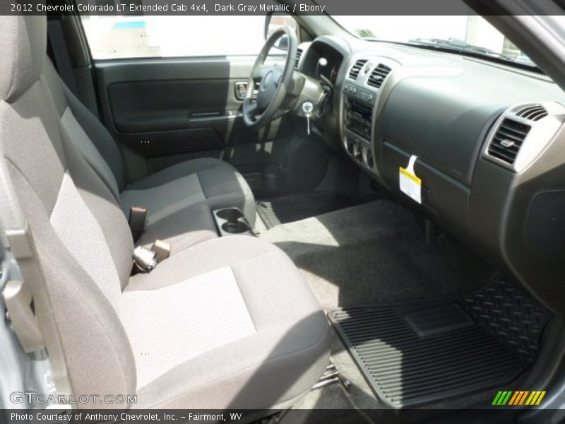 Dark Gray Metallic / Ebony 2012 Chevrolet Colorado LT Extended Cab 4x4