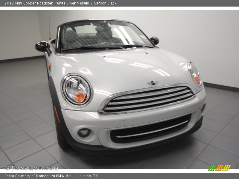 White Silver Metallic / Carbon Black 2012 Mini Cooper Roadster