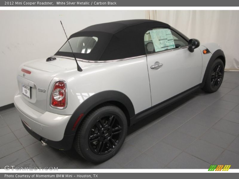 White Silver Metallic / Carbon Black 2012 Mini Cooper Roadster