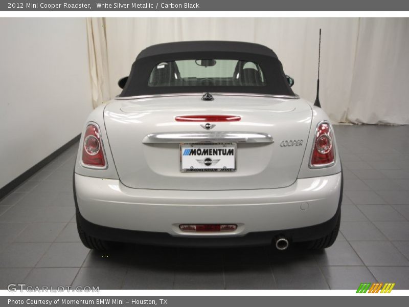 White Silver Metallic / Carbon Black 2012 Mini Cooper Roadster