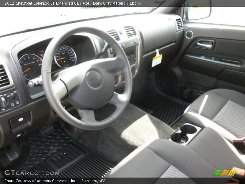 Ebony Interior - 2012 Colorado LT Extended Cab 4x4 