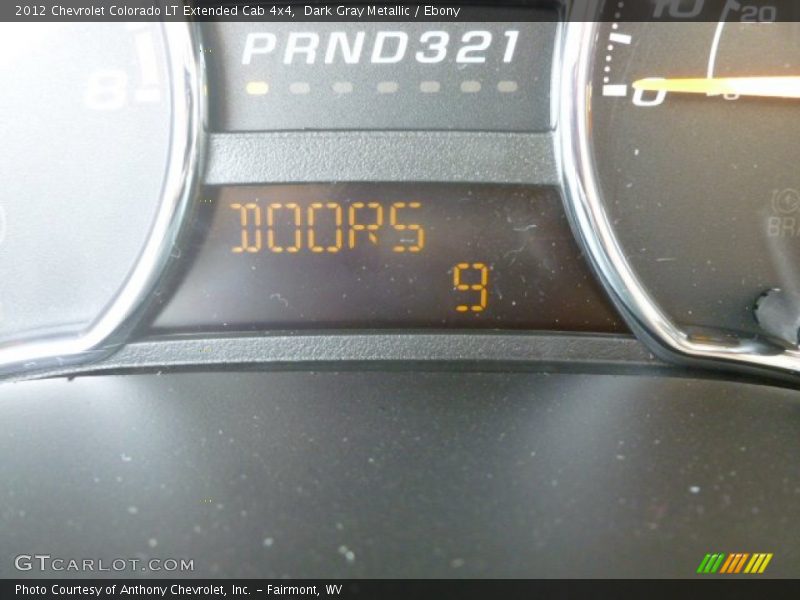 Dark Gray Metallic / Ebony 2012 Chevrolet Colorado LT Extended Cab 4x4