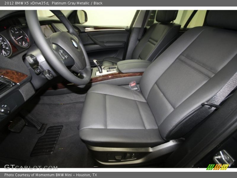 Platinum Gray Metallic / Black 2012 BMW X5 xDrive35d