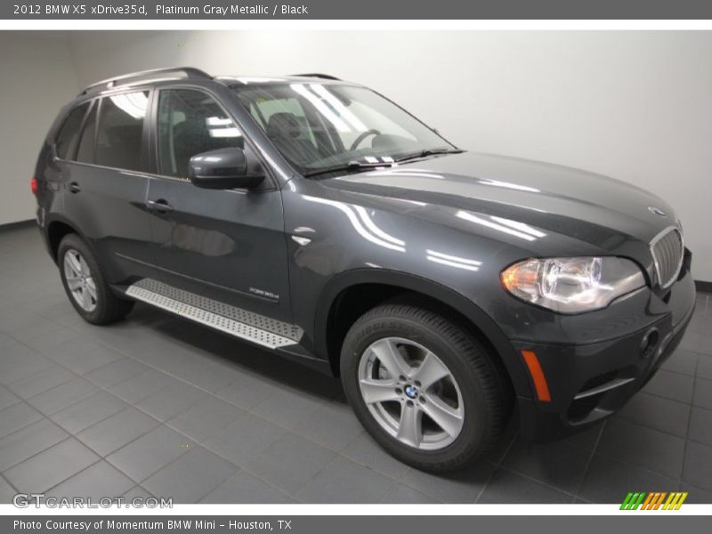 Platinum Gray Metallic / Black 2012 BMW X5 xDrive35d