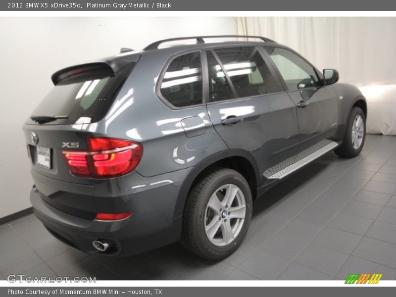 Platinum Gray Metallic / Black 2012 BMW X5 xDrive35d