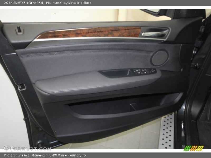 Platinum Gray Metallic / Black 2012 BMW X5 xDrive35d