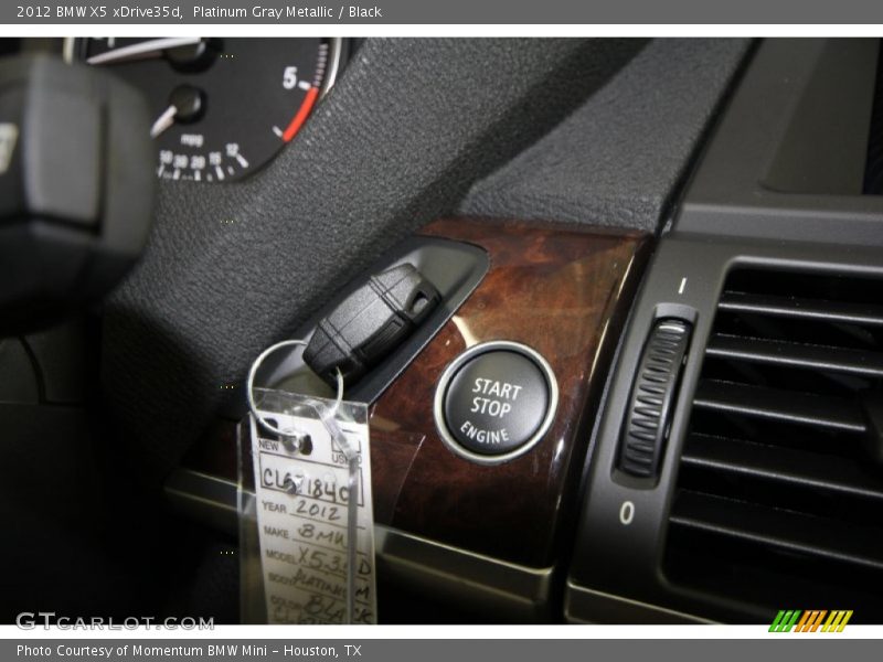 Platinum Gray Metallic / Black 2012 BMW X5 xDrive35d