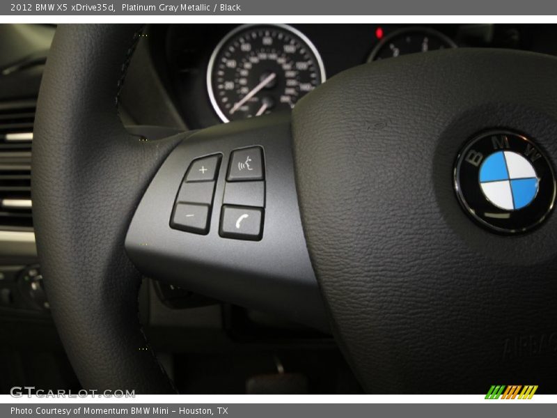 Platinum Gray Metallic / Black 2012 BMW X5 xDrive35d