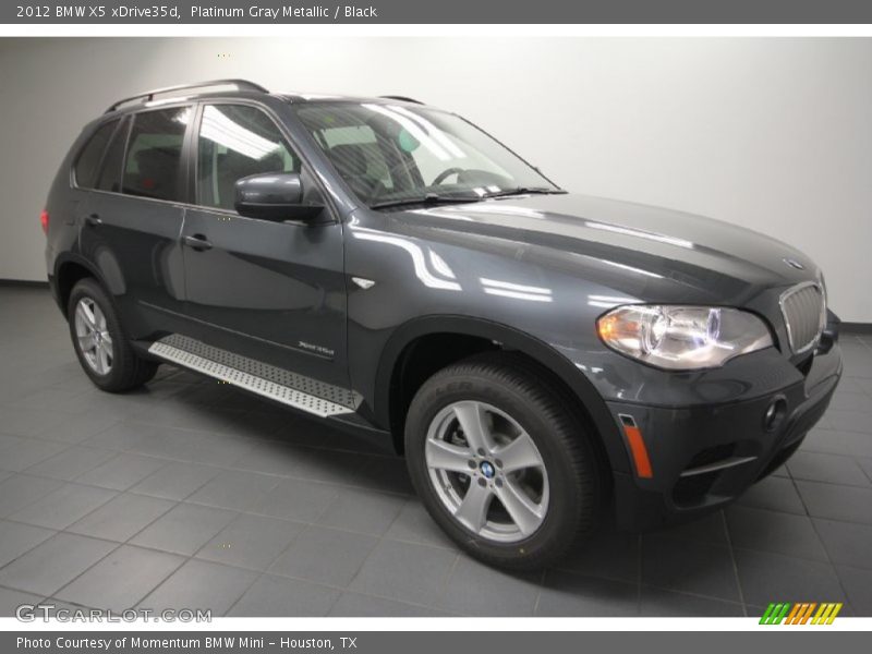 Platinum Gray Metallic / Black 2012 BMW X5 xDrive35d